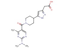 [5-(1-{[2-(dimethylamino)-4-methylpyrimidin-5-yl]carbonyl}piperidin-4-yl)-1H-pyrazol-3-yl]acetic acid