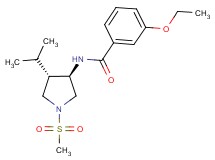 3-ethoxy-N-[(3R*,4S*)-4-isopropyl-1-(methylsulfonyl)-3-pyrrolidinyl]benzamide