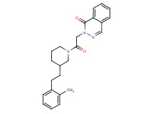 2-(2-{3-[2-(2-methylphenyl)ethyl]-1-piperidinyl}-2-oxoethyl)-1(2H)-phthalazinone