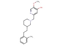 5-methoxy-2-({3-[2-(2-methylphenyl)ethyl]-1-piperidinyl}methyl)-4-pyridinol