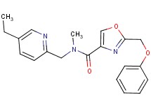 N-[(5-ethyl-2-pyridinyl)methyl]-N-methyl-2-(phenoxymethyl)-1,3-oxazole-4-carboxamide