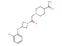 1-{2-[3-(2-chlorophenoxy)-1-azetidinyl]-2-oxoethyl}-4-piperidinecarboxamide