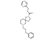 7-(3-phenylpropyl)-2-[3-(2-pyrazinyl)propanoyl]-2,7-diazaspiro[4.5]decane
