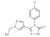4-(4-chlorophenyl)-5-(1-ethyl-1H-pyrazol-4-yl)-2,4-dihydro-3H-1,2,4-triazol-3-one
