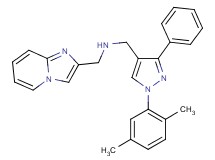1-[1-(2,5-dimethylphenyl)-3-phenyl-1H-pyrazol-4-yl]-N-(imidazo[1,2-a]pyridin-2-ylmethyl)methanamine