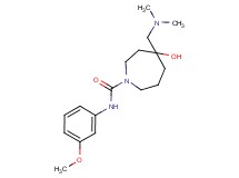 4-[(dimethylamino)methyl]-4-hydroxy-N-(3-methoxyphenyl)-1-azepanecarboxamide