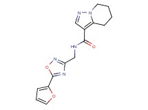 N-{[5-(2-furyl)-1,2,4-oxadiazol-3-yl]methyl}-4,5,6,7-tetrahydropyrazolo[1,5-a]pyridine-3-carboxamide