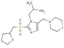 4-({1-isobutyl-2-[(tetrahydro-2-furanylmethyl)sulfonyl]-1H-imidazol-5-yl}methyl)thiomorpholine