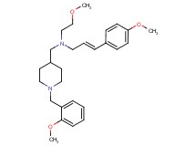 (2E)-N-{[1-(2-methoxybenzyl)-4-piperidinyl]methyl}-N-(2-methoxyethyl)-3-(4-methoxyphenyl)-2-propen-1-amine