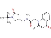 N-[(1-tert-butyl-5-oxopyrrolidin-3-yl)methyl]-N-methyl-2-(2-methyl-4-oxoquinolin-1(4H)-yl)acetamide