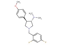 (3S*,4R*)-1-(2,4-difluorobenzyl)-4-(4-methoxyphenyl)-N,N-dimethyl-3-pyrrolidinamine