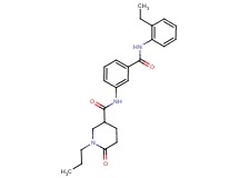 N-(3-{[(2-ethylphenyl)amino]carbonyl}phenyl)-6-oxo-1-propylpiperidine-3-carboxamide