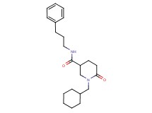 1-(cyclohexylmethyl)-6-oxo-N-(3-phenylpropyl)-3-piperidinecarboxamide