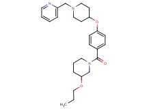 2-[(4-{4-[(3-propoxy-1-piperidinyl)carbonyl]phenoxy}-1-piperidinyl)methyl]pyridine