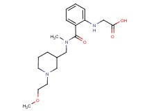 [(2-{[{[1-(2-methoxyethyl)piperidin-3-yl]methyl}(methyl)amino]carbonyl}phenyl)amino]acetic acid