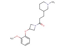 3-{3-[3-(2-methoxyphenoxy)azetidin-1-yl]-3-oxopropyl}-1-methylpiperidine