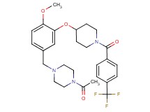 1-acetyl-4-[4-methoxy-3-({1-[4-(trifluoromethyl)benzoyl]-4-piperidinyl}oxy)benzyl]piperazine