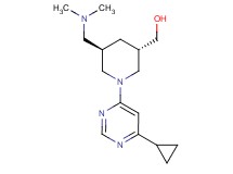 {(3S*,5R*)-1-(6-cyclopropyl-4-pyrimidinyl)-5-[(dimethylamino)methyl]-3-piperidinyl}methanol