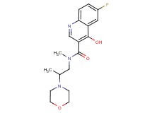 6-fluoro-4-hydroxy-N-methyl-N-(2-morpholin-4-ylpropyl)quinoline-3-carboxamide