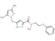 5-[(3,5-dimethyl-1H-pyrazol-1-yl)methyl]-N-methyl-N-(2-phenoxyethyl)-1H-pyrazole-3-carboxamide