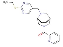 (1R*,5R*)-6-{[2-(ethylthio)-5-pyrimidinyl]methyl}-3-(2-pyridinylcarbonyl)-3,6-diazabicyclo[3.2.2]nonane