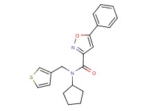 N-cyclopentyl-5-phenyl-N-(3-thienylmethyl)-3-isoxazolecarboxamide