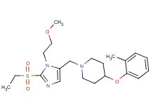 1-{[2-(ethylsulfonyl)-1-(2-methoxyethyl)-1H-imidazol-5-yl]methyl}-4-(2-methylphenoxy)piperidine