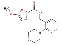 5-methoxy-N-{[2-(4-morpholinyl)-3-pyridinyl]methyl}-2-furamide