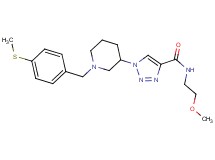 N-(2-methoxyethyl)-1-{1-[4-(methylthio)benzyl]-3-piperidinyl}-1H-1,2,3-triazole-4-carboxamide