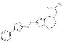 N-[(5-isobutyl-5,6,7,8-tetrahydro-4H-pyrazolo[1,5-a][1,4]diazepin-2-yl)methyl]-5-phenyl-1,2,4-oxadiazol-3-amine