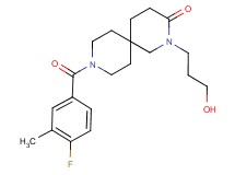 9-(4-fluoro-3-methylbenzoyl)-2-(3-hydroxypropyl)-2,9-diazaspiro[5.5]undecan-3-one