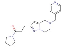 2-[3-oxo-3-(1-pyrrolidinyl)propyl]-5-(4-pyridinylmethyl)-4,5,6,7-tetrahydropyrazolo[1,5-a]pyrazine