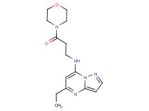 5-ethyl-N-[3-(4-morpholinyl)-3-oxopropyl]pyrazolo[1,5-a]pyrimidin-7-amine
