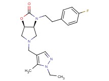 (3aS*,6aR*)-5-[(1-ethyl-5-methyl-1H-pyrazol-4-yl)methyl]-3-[2-(4-fluorophenyl)ethyl]hexahydro-2H-pyrrolo[3,4-d][1,3]oxazol-2-one