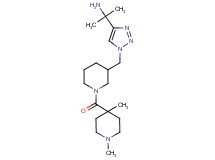 {1-[1-({1-[(1,4-dimethyl-4-piperidinyl)carbonyl]-3-piperidinyl}methyl)-1H-1,2,3-triazol-4-yl]-1-methylethyl}amine bis(trifluoroacetate)