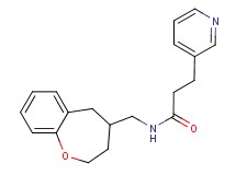 3-pyridin-3-yl-N-(2,3,4,5-tetrahydro-1-benzoxepin-4-ylmethyl)propanamide