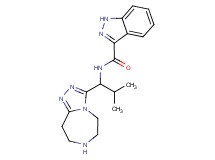 N-[2-methyl-1-(6,7,8,9-tetrahydro-5H-[1,2,4]triazolo[4,3-d][1,4]diazepin-3-yl)propyl]-1H-indazole-3-carboxamide