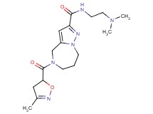 N-[2-(dimethylamino)ethyl]-5-[(3-methyl-4,5-dihydroisoxazol-5-yl)carbonyl]-5,6,7,8-tetrahydro-4H-pyrazolo[1,5-a][1,4]diazepine-2-carboxamide