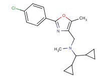 N-{[2-(4-chlorophenyl)-5-methyl-1,3-oxazol-4-yl]methyl}-1,1-dicyclopropyl-N-methylmethanamine