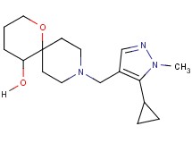 9-[(5-cyclopropyl-1-methyl-1H-pyrazol-4-yl)methyl]-1-oxa-9-azaspiro[5.5]undecan-5-ol