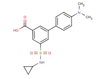 5-[(cyclopropylamino)sulfonyl]-4'-(dimethylamino)biphenyl-3-carboxylic acid