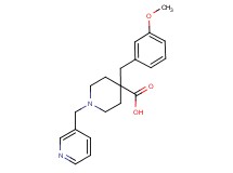 4-(3-methoxybenzyl)-1-(pyridin-3-ylmethyl)piperidine-4-carboxylic acid