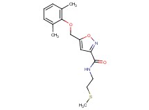 5-[(2,6-dimethylphenoxy)methyl]-N-[2-(methylthio)ethyl]-3-isoxazolecarboxamide