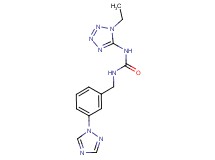 N-(1-ethyl-1H-tetrazol-5-yl)-N'-[3-(1H-1,2,4-triazol-1-yl)benzyl]urea