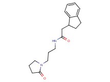 2-(2,3-dihydro-1H-inden-1-yl)-N-[3-(2-oxo-1-pyrrolidinyl)propyl]acetamide