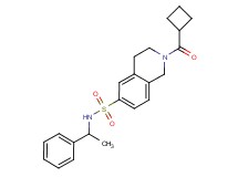 2-(cyclobutylcarbonyl)-N-(1-phenylethyl)-1,2,3,4-tetrahydroisoquinoline-6-sulfonamide
