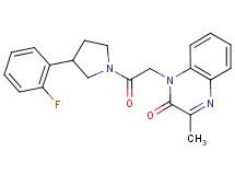 1-{2-[3-(2-fluorophenyl)pyrrolidin-1-yl]-2-oxoethyl}-3-methylquinoxalin-2(1H)-one