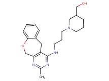 (1-{3-[(2-methyl-5,11-dihydro[1]benzoxepino[3,4-d]pyrimidin-4-yl)amino]propyl}piperidin-3-yl)methanol