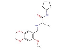 N-cyclopentyl-2-{[(7-methoxy-2,3-dihydro-1,4-benzodioxin-6-yl)methyl]amino}propanamide