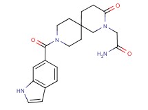 2-[9-(1H-indol-6-ylcarbonyl)-3-oxo-2,9-diazaspiro[5.5]undec-2-yl]acetamide